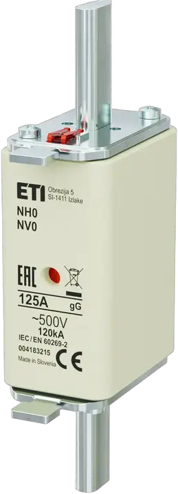 Slika NH0 gG 125A/500V