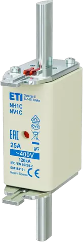 NH1C gG 25A/400V korr.