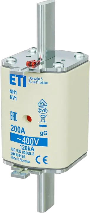 Slika NH1 gG 200A/400V korr.