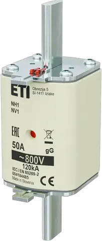 Slika NH1 gG 50A/800V