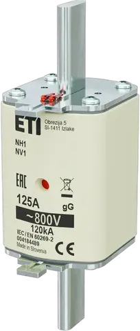 Slika NH1 gG 125A/800V