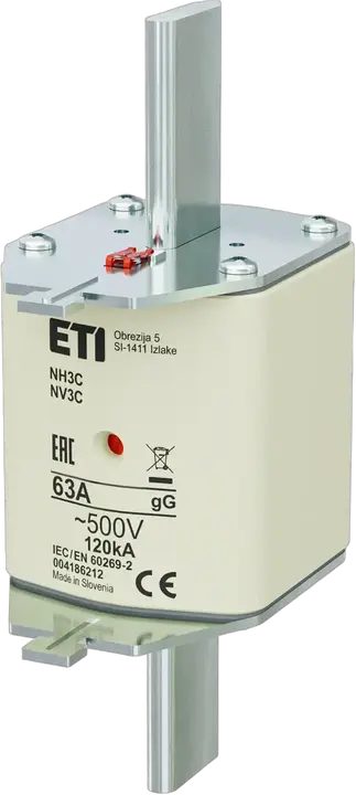 Slika NH3C gG 63A/500V