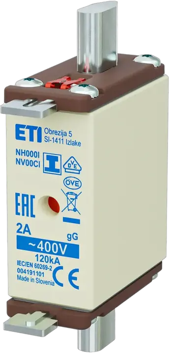 Slika NH000/I gG 2A/400V