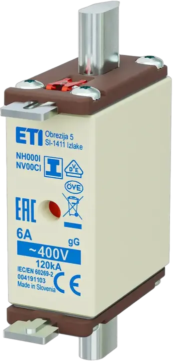 Slika NH000/I gG 6A/400V