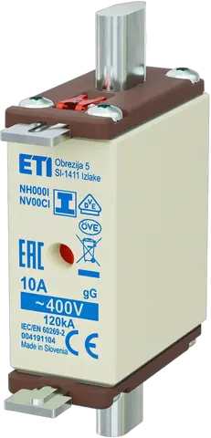 NH000/I gG 10A/400V