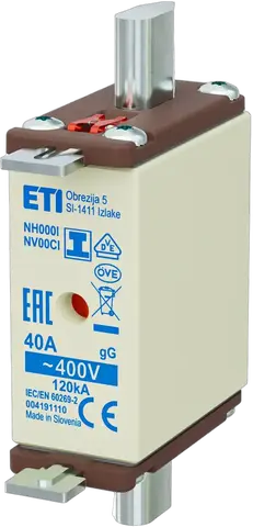 NH000/I gG 40A/400V