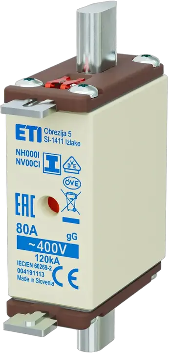 Slika NH000/I gG 80A/400V
