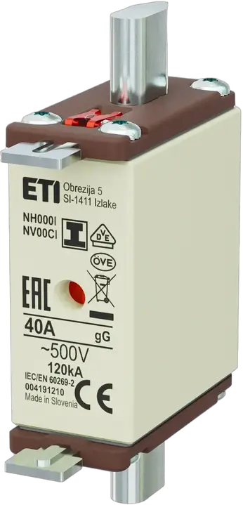 Slika NH000/I gG 40A/500V