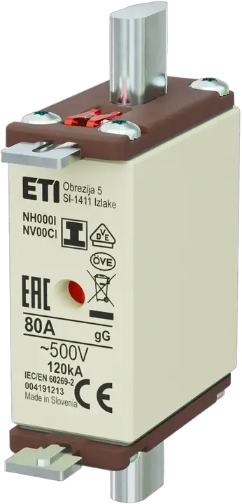 Slika NH000/I gG 80A/500V