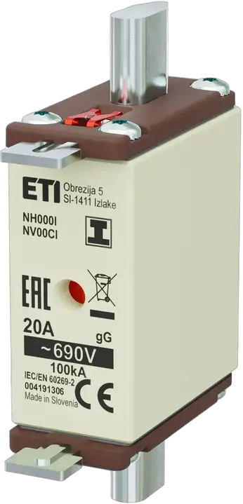 Slika NH000/I gG 20A/690V