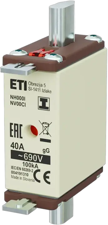 Slika NH000/I gG 40A/690V