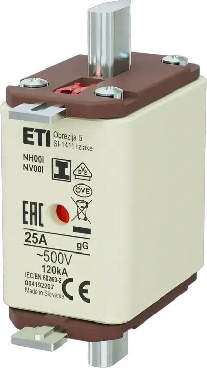 Slika NH00/I gG 25A/500V