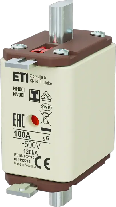 Slika NH00/I gG 100A/500V