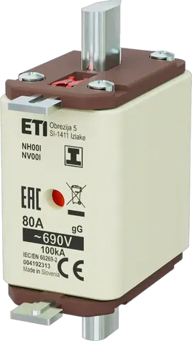 NH00/I gG 80A/690V
