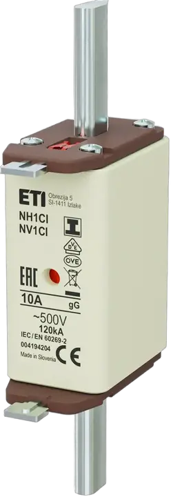 Slika NH1C/I gG 10A/500V