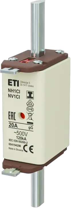 Slika NH1C/I gG 20A/500V