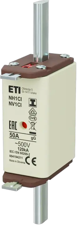 Slika NH1C/I gG 50A/500V