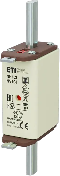 Slika NH1C/I gG 80A/500V