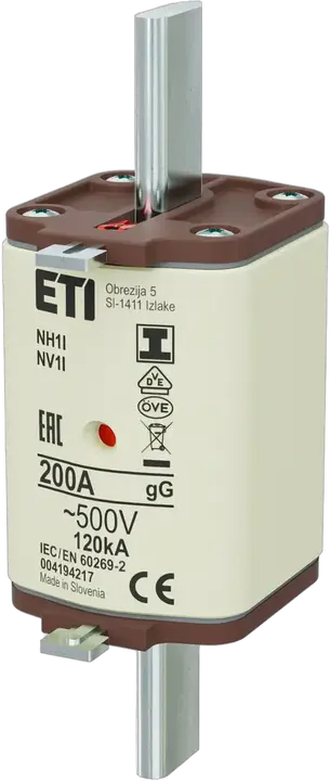 Slika NH1/I gG 200A/500V