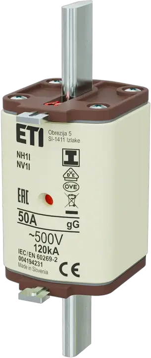 Slika NH1/I gG 50A/500V