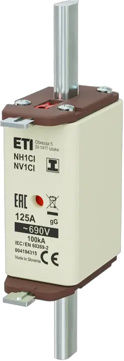 Slika NH1C/I gG 125A/690V