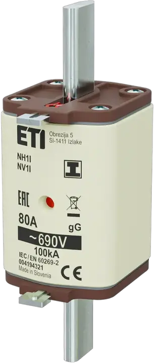 Slika NH1/I gG 80A/690V