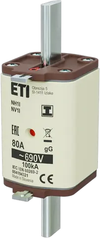 NH1/I gG 80A/690V