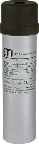 Slika LPC 2,5 kVAr, 400V, 50Hz