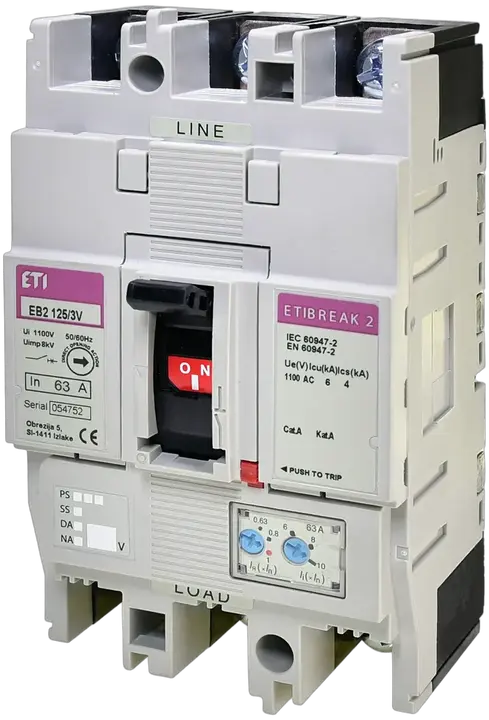 Slika EB2 125/3V 63A 3p 1100V