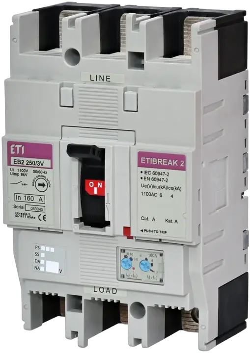 Slika EB2 250/3V 160A 3p 1100V
