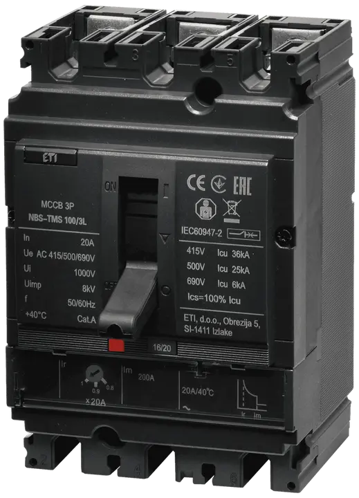 Slika NBS-TMS 100/3L  20A 3P