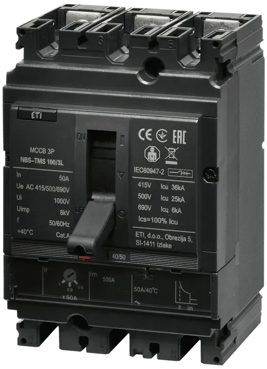 Slika NBS-TMS 100/3L  50A 3P