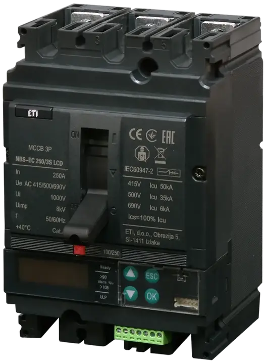 Slika NBS-EC 250/3S LCD 250A 3P