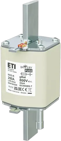 NH2/K gBat 250A/800V DC