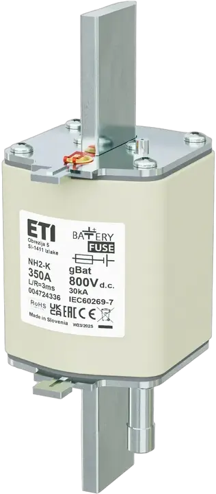 Slika NH2/K gBat 350A/800V DC